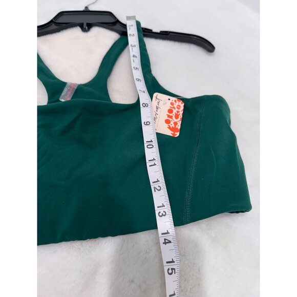 New Free People Movement Women's Size L Never Better Square Neck Bra Green - Picture 4 of 11